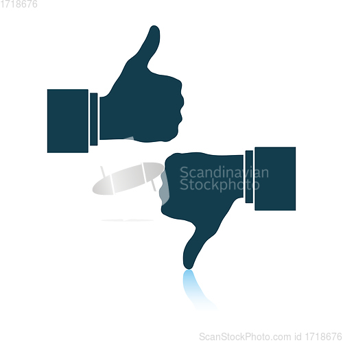 Image of Like and dislike icon