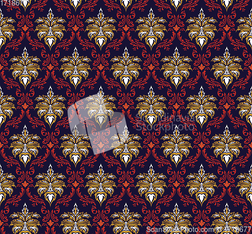 Image of seamless damask pattern