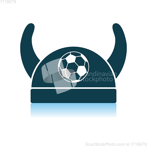 Image of Football Fans Horned Hat Icon