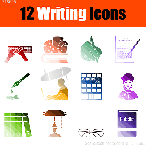 Image of Writing Icon Set
