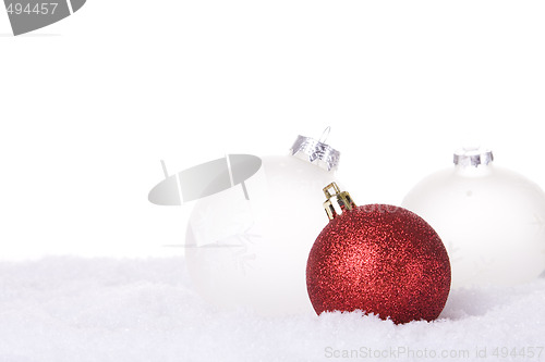 Image of christmas white background