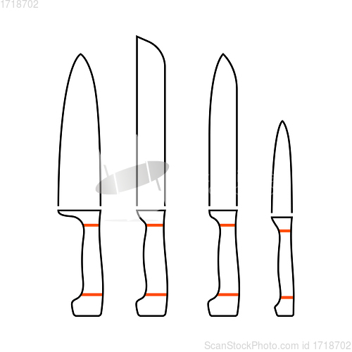 Image of Kitchen Knife Set Icon