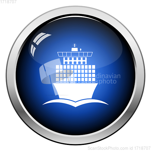 Image of Container ship icon front view