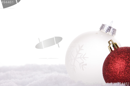 Image of christmas white background