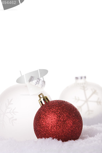 Image of christmas white background