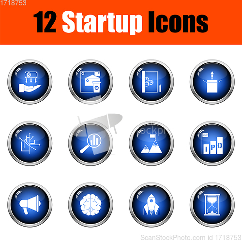 Image of Set of 12 Startup Icons