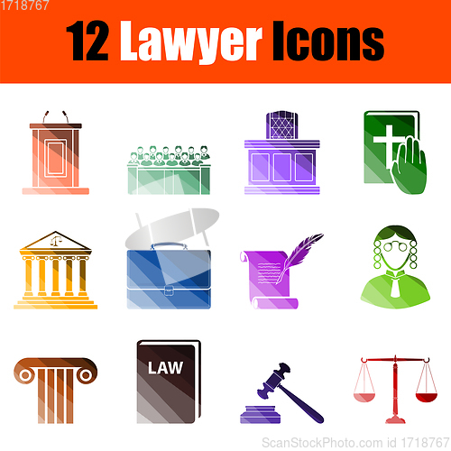 Image of Lawyer Icon Set