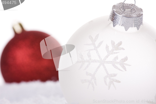Image of christmas white background