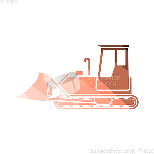 Image of Icon Of Construction Bulldozer