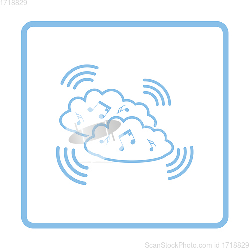 Image of Music cloud icon