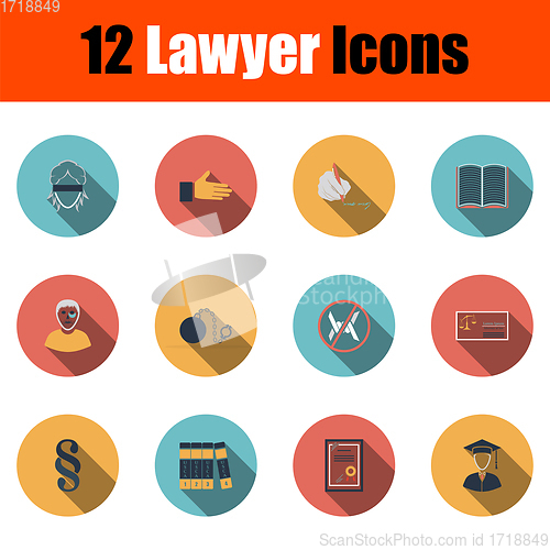 Image of Lawyer Icon Set