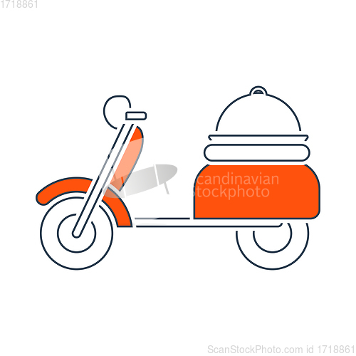 Image of Icon Of Delivering Motorcycle