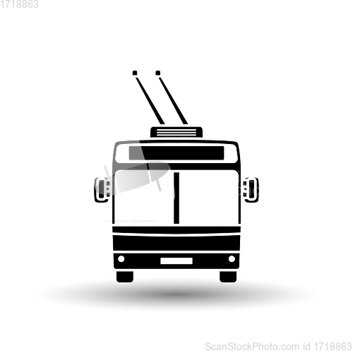 Image of Trolleybus icon front view