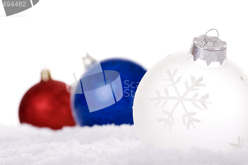 Image of christmas white background