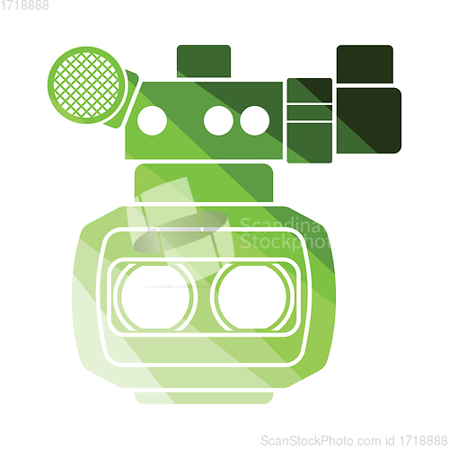 Image of 3d movie camera icon