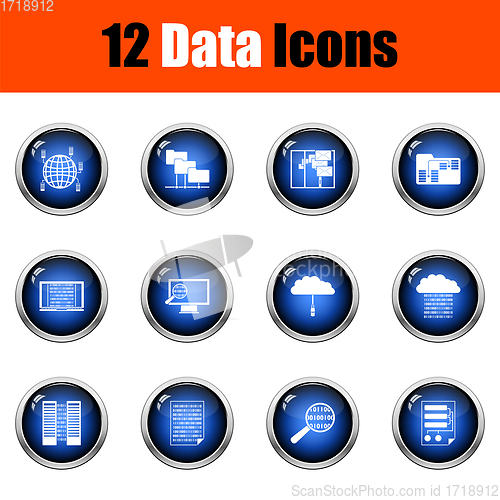 Image of Data Icon Set