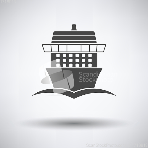 Image of Cruise liner icon front view
