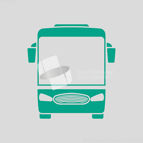 Image of Tourist Bus Icon Front View