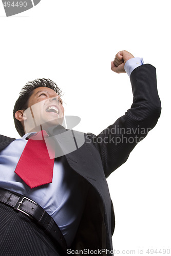 Image of winning businessman