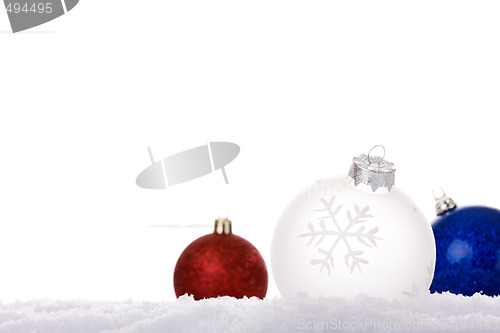 Image of christmas white background