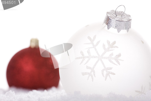 Image of christmas white background