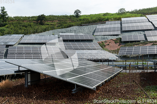 Image of Solar panel power plant