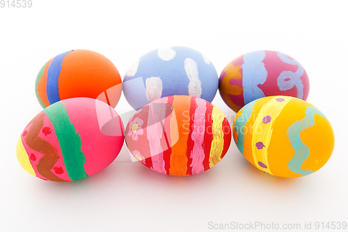Image of Kids painted Easter egg 