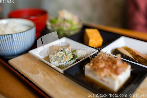 Image of Japanese appetizer in restaurant