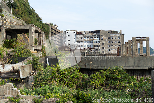 Image of Hashima Island in Nagasaki city of Japan