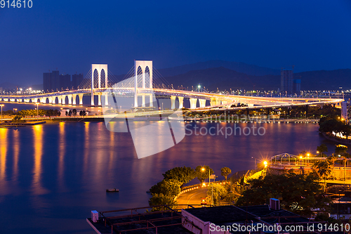 Image of Macau skyline at night