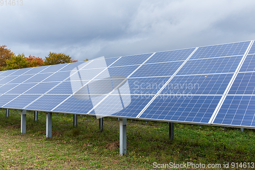 Image of Solar power panel plant