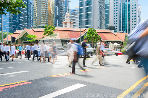 Image of People in Singapore business center