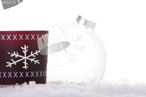 Image of christmas white background