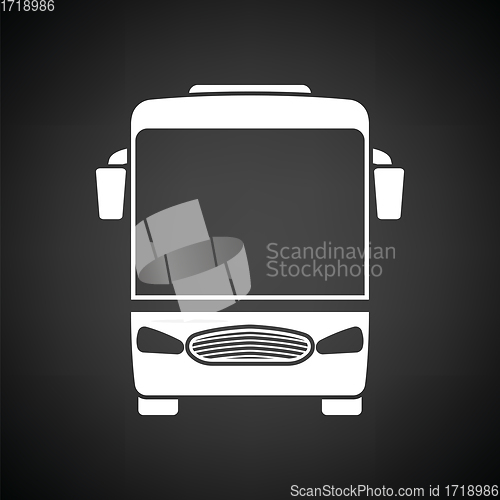 Image of Tourist bus icon front view