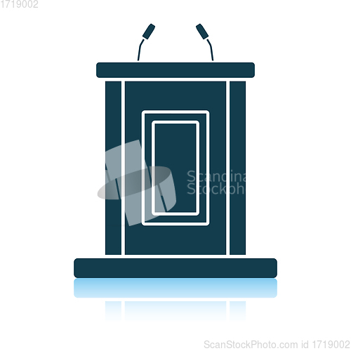 Image of Witness stand icon