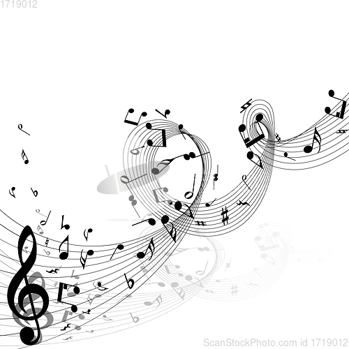 Image of Musical Notes Design