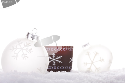 Image of christmas white background