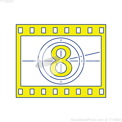 Image of Movie frame with countdown icon