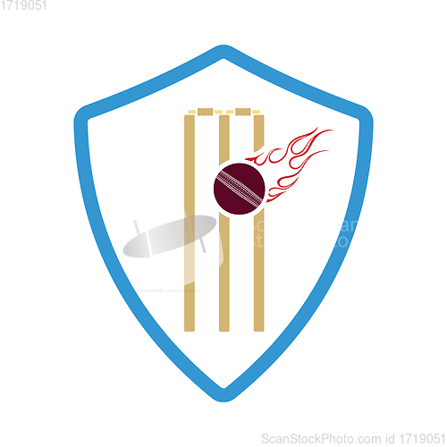 Image of Cricket shield emblem icon