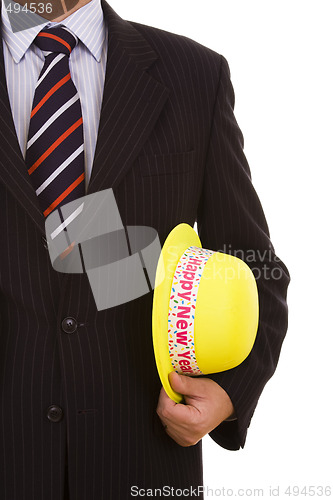 Image of new year yellow hat 