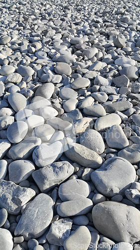 Image of Nature background from gray sea pebbles