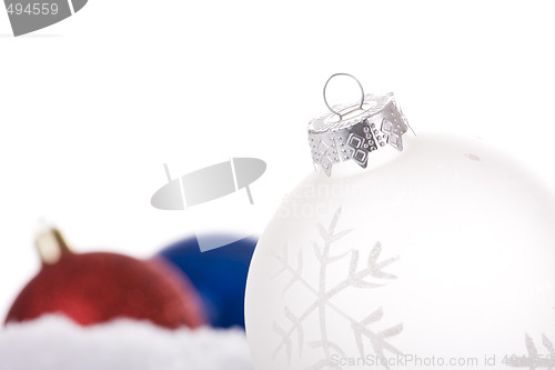 Image of christmas white background
