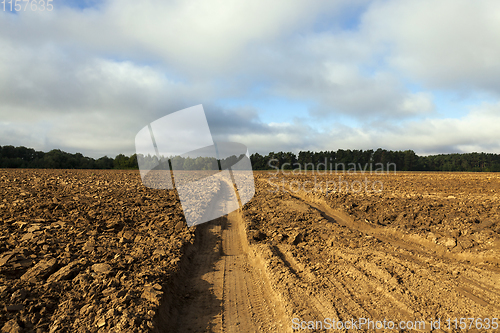 Image of plowed soil,