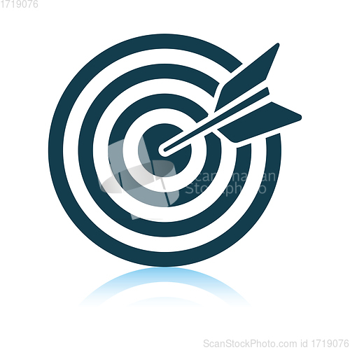 Image of Target with dart in bulleye icon