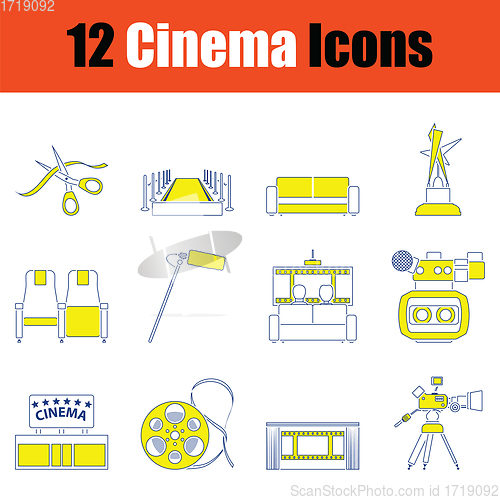 Image of Cinema icon set