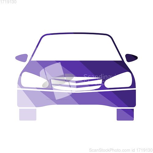 Image of Sedan Car Icon Front View