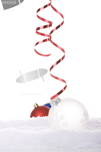 Image of christmas white background