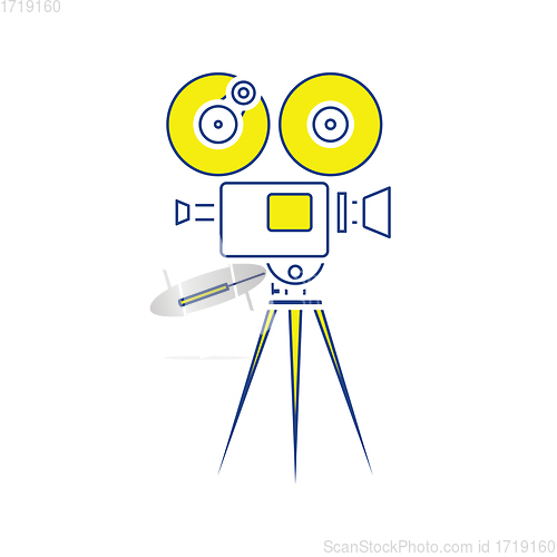 Image of Retro cinema camera icon