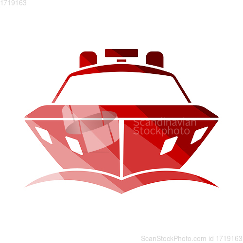Image of Motor Yacht Icon Front View