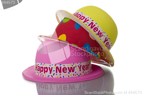 Image of colorful new year hats